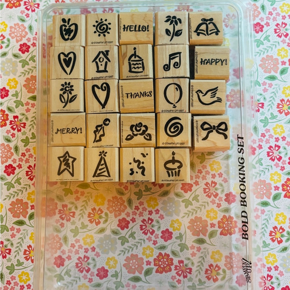 Stampin' Up! Bold Booking Set Retired 1997 (Set of 24)